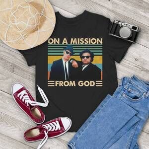 On A Mission From God 80s Comedy Movie T-Shirt